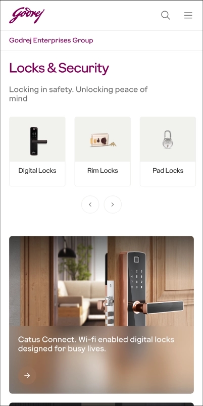 lock & security page