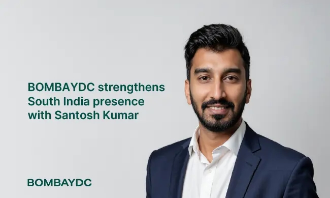 BOMBAYDC Strengthens South India Presence with Santosh Kumar as Associate Director, Business Growth & Partnerships